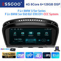 für BMW E60 E61 E90 E91 CCC 6+128G DAB+ Android 13 Autoradio CarPlay GPS Nav USB