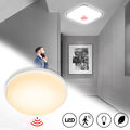 LED Radar Sensor Deckenleuchte 15W/24W Deckenlampe Flurlampe mit Bewegungsmelder