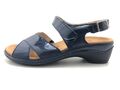 Semler Damen Sandale Sandalette Pantolette Blau Gr. 37,5 (UK 4,5)