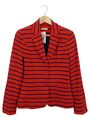 UTA RAASCH Damen Blazer Gestreift Gr. 38 Rot/Blau