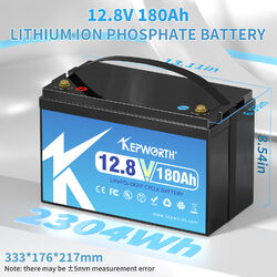 Lithium Batterie 12V 100Ah/120Ah/200Ah LiFePO4 Akku BMS 15000 Zyklen Wohnwagen 