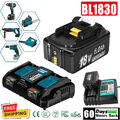 Für Makita Akku / Ladegerät 18V 6000mAh BL1860B BL1850B BL1840B BL1830B LED