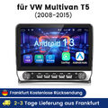 Für VW Multivan T5 08-2015 Carplay Android 13 Autoradio GPS Navi WIFI BT SWC 32G