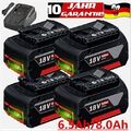 4X Für Bosch Ersatzakku BAT618 BAT609 GBA 18V 6,5Ah Li-ion GSR GSB mit LED Akku