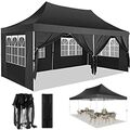 Falt Pavillon 3x3m 3x6m WASSERDICHT Pavillion Gartenzelt Faltpavillon Partyzelt