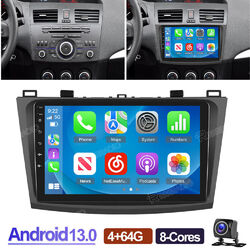 9" Android 13 Autoradio Für Mazda 3 2010-2013 GPS Navi DAB WIFI Carplay 4G+64GB