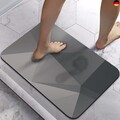 Homlab Badematte Rutschfester Badezimmerteppich absorbierender Badteppich