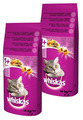 WHISKAS Adult 2x14 kg - Trockenfutter für ausgewachsene Katzen,  Thunfisch