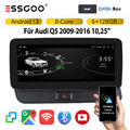 10.25'' Android 13 DAB+ Autoradio für Audi Q5 2009-2016 8-Kern 6+128GB GPS Navi