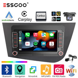 32G Android 13 Carplay Autoradio GPS Navi WIFI RDS Kam Für Seat Leon 1P1 2005-11