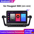 Autoradio Für Peugeot 508 2011-2018 Carplay 6+128G Android 13 GPS NAVI WIFI DAB