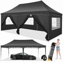 Partyzelt Pavillon 3x3/3x6m Wasserdicht Pop Up Zelt Bierzelt Festzelt Gartenzelt