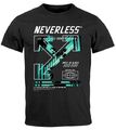 Herren T-Shirt Text Print Aufdruck South Beach Techwear Fashion Streetstyle