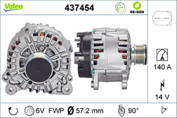 Valeo 437454 Generator für Audi Ford Skoda Chrysler Dodge Jeep Seat 2006-2015