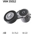 SKF VKM 35012 Spannrolle Keilrippenriemen für OPEL SAAB Riementrieb Spannarm