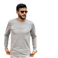 Herren T-Shirt Oversize Longsleeve Pullover Sweatshirt Langarm-Shirt NEU S-2XL