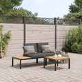 Gartenmöbel Sofa Gartenbank Garnitur Lounge Sitzgruppe 3-tlg. Aluminium vidaXL