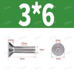 Senkkopfschrauben DIN 7991 M2/M3/M4/M5/M6/M8/M10/M12 Edelstahl V2A Innensechsk