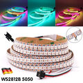 5V WS2812B 5050 LED Streifen Strip RGB Lichtleiste Individuell Adressierbar 1-5m