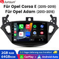 Carplay Autoradio 2+64G Für Opel Corsa E/Adam Android12 GPS Navi WIFI BT SWC DAB