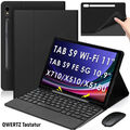 Für Samsung Galaxy Tab S9 FE S8 S7 A9+ A8 A7 QWERTZ Touchpad Tastatur Maus Hülle