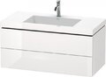 Duravit L-Cube Möbelwaschtisch c-bonded mit Unterbau wandhängend, 100x48 cm, 2