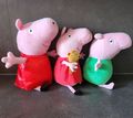 3 Stück Peppa Wutz Plüschtiere Pig Schweine Peppa Puppe Stofftiere TV Fernsehen