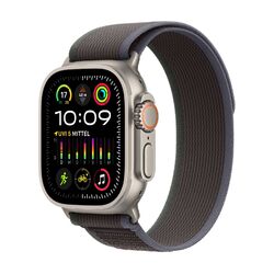 Apple Watch Ultra 2 LTE 49mm Titanium Trail Loop Blau/Schwarz S/M MRF53FD/AGWLW-450