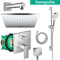 Hansgrohe Unterputz Duscharmatur Regendusche Vernis Shape Kopfbrause Set Ibox