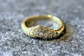 585 Gold Ring Mit Brillant Gelbgold 14 Karat Gr. 56 Vintage 20 Diamanten