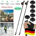 Nordic Walking Stöcke 2 Stk Alu Wanderstöcke Teleskop Antischock Trekking Stock