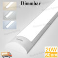 20W 60cm LED Röhren Feuchtraumleuchte Werkstatt Garage Lampe Deckenleuchte Lamp