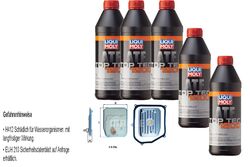 LIQUI MOLY Top Tec ATF 1200 5L MAHLE Getriebeölfilter für VW Polo 1.4 16V Golf