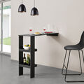 Bartisch Bartresen Stehtisch Theke Regal Tisch Wandtisch Wandmontage Schwarz