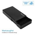 USB 3.0 Externe Festplattengehäuse für 3.5 Zoll SATA SSD und HDD Festplatten