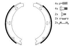 BOSCH Bremsbackensatz Feststellbremse 0 986 487 584 für MERCEDES S210 W210 Model