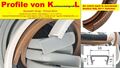 Kantenschutzprofil Kantenschutz Keder Profil Klemmprofil Gummi Blech PVC 21-25