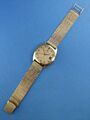 VINTAGE OMEGA DE VILLE 585er Gold 14ct  Mesh Bracelet Milanaise Armband Uhr 