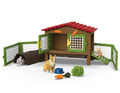 Schleich Farm World 42420 Kaninchenstall 16 Teilig NEU OVP