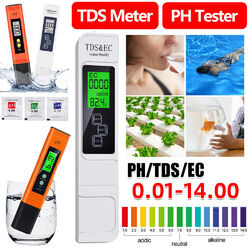 Digital PH Wert 0-14 Wasser Messgerät Digital Messer Tester Aquarium Pool Prüfer