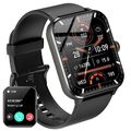 Smartwatch Herren Damen mit Telefonfunktion Sprachassiste Blutdruck messung DE