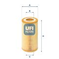 UFI 25.001.00 Ölfilter Filtereinsatz für BMW 3 Limousine (E46) 5 Limousine (E39)