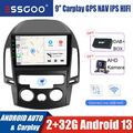 2+32G Carplay Android 13 DAB+ Autoradio GPS Kam Für Hyundai i30 MK1 FD 2006–2011