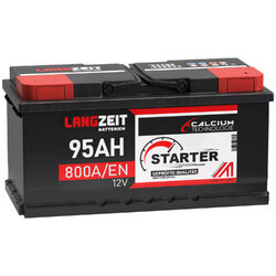 LANGZEIT Autobatterie 95AH 12V Starter Batterie statt 100Ah 85Ah 88Ah 90Ah 92Ah++ HERGESTELLT IN ÖSTERREICH ++TOP PREIS & QUALITÄT++