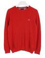 Gant Pullover Herren Groß Rundhals Pullover Kragen Gestrickt Rot