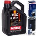 BOSCH ÖLFILTER F026407004+MOTUL 5W40 für AUDI A4 8E A6 C5 SEAT EXEO PASSAT 3B