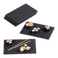 Schieferplatte Schieferplatten-Set Servierplatte Anrichteplatte Sushi-Platten