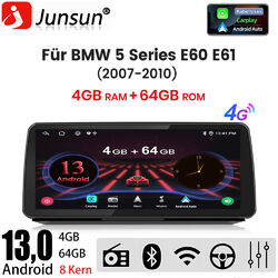【4G】12.3" Android13 Autoradio GPS Nav CarPlay DSP SWC 4+64G BMW 5er E60 E61 DAB+
