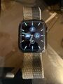 Apple Watch Series 7 GPS + Cellular, 45 mm Edelstahlgehäuse Graphit, Sport Loop