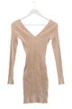 NA-KD Strickkleid Damen Gr. DE 34 nude Casual-Look